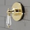 Kingston Brass Single-Handle Three-Way Diverter Valve with Trim Kit, Brushed Brass KS3037WLL - alternate 2
